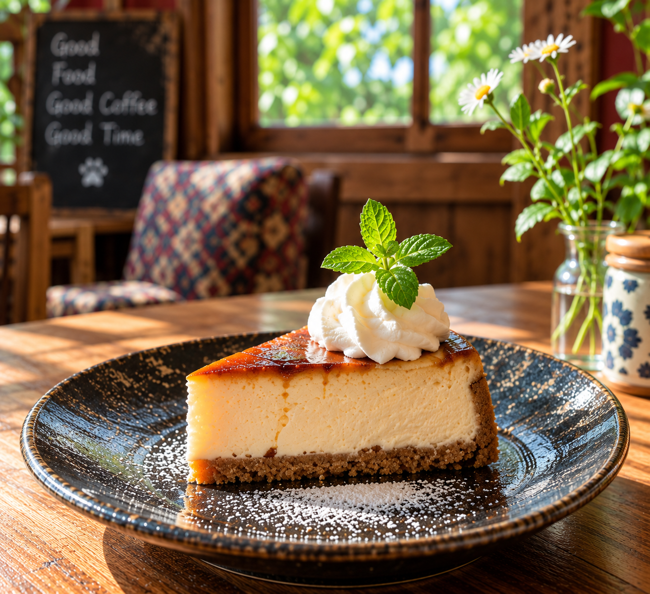 皿に盛られたプリン